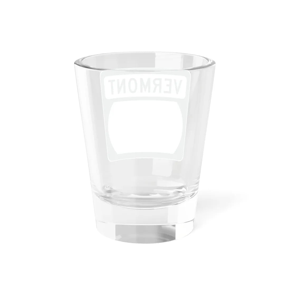 Vermont blank border (Vermont) (Road Sign) Shot Glass 1.5oz - Go Mug Yourself