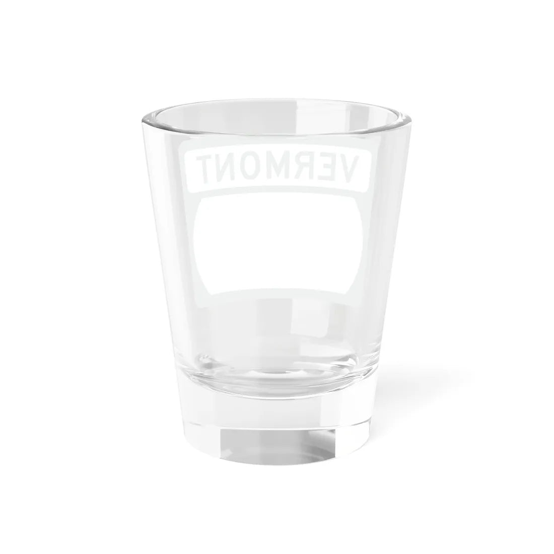 Vermont blank wide (Vermont) (Road Sign) Shot Glass 1.5oz - Go Mug Yourself