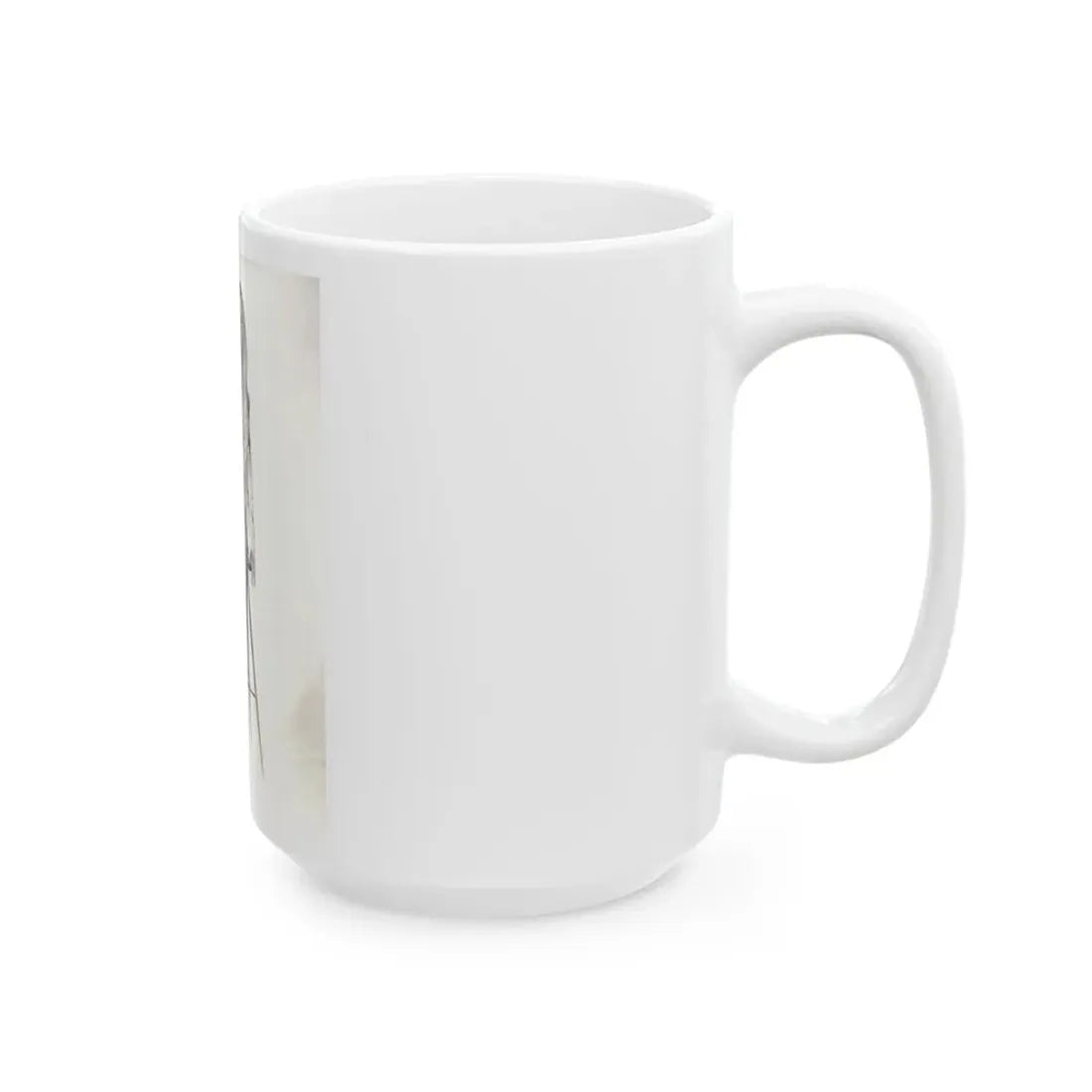 Veronica Carlson #09 - 8x10 B&W Glamour Full Body Dress & Stockings Shot #01 (Vintage Female Icon) White Coffee Mug - Go Mug Yourself