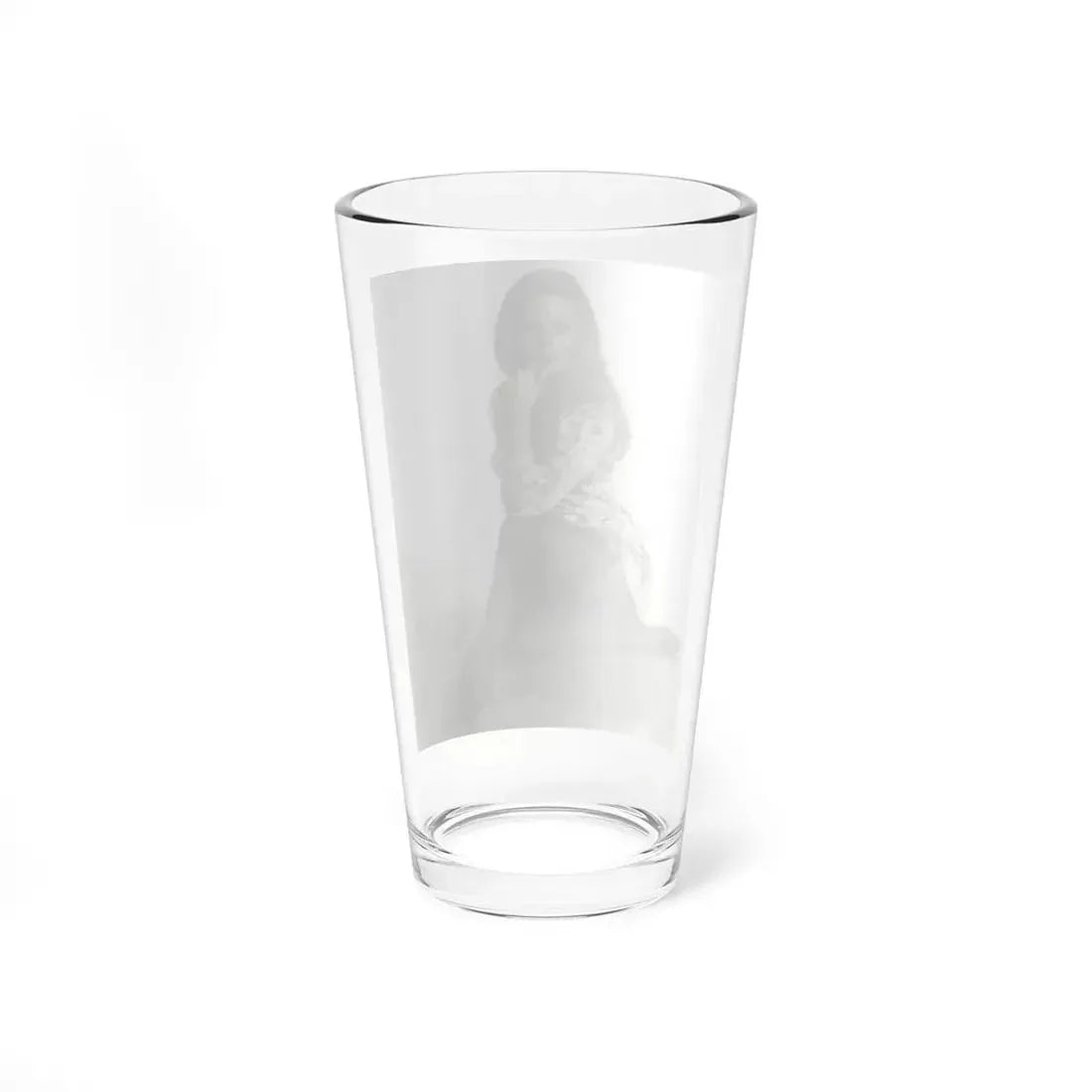 Veronica Carlson #10 - 8x10 B&W Glamour Full Body Dress & Stockings Shot #02 (Vintage Female Icon) Pint Glass 16oz - Go Mug Yourself