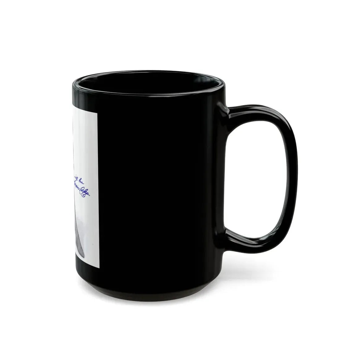 Veronica Carlson #10 - 8x10 B&W Glamour Full Body Dress & Stockings Shot #021 (Vintage Female Icon) Black Coffee Mug - Go Mug Yourself