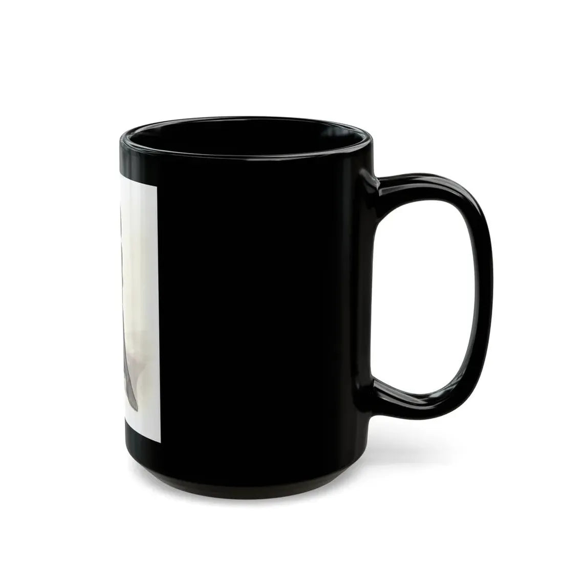 Veronica Carlson #10 - 8x10 B&W Glamour Full Body Dress & Stockings Shot #022 (Vintage Female Icon) Black Coffee Mug - Go Mug Yourself