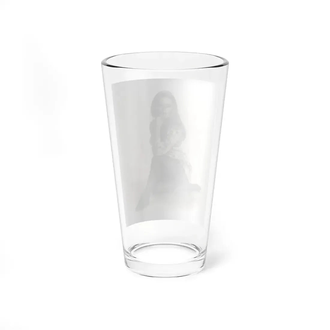 Veronica Carlson #10 - 8x10 B&W Glamour Full Body Dress & Stockings Shot #022 (Vintage Female Icon) Pint Glass 16oz - Go Mug Yourself