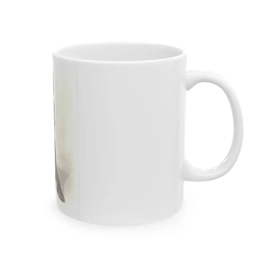 Veronica Carlson #10 - 8x10 B&W Glamour Full Body Dress & Stockings Shot #022 (Vintage Female Icon) White Coffee Mug - Go Mug Yourself