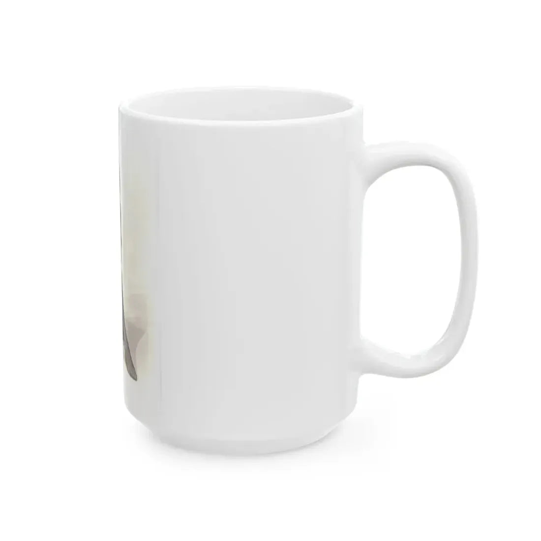 Veronica Carlson #10 - 8x10 B&W Glamour Full Body Dress & Stockings Shot #022 (Vintage Female Icon) White Coffee Mug - Go Mug Yourself
