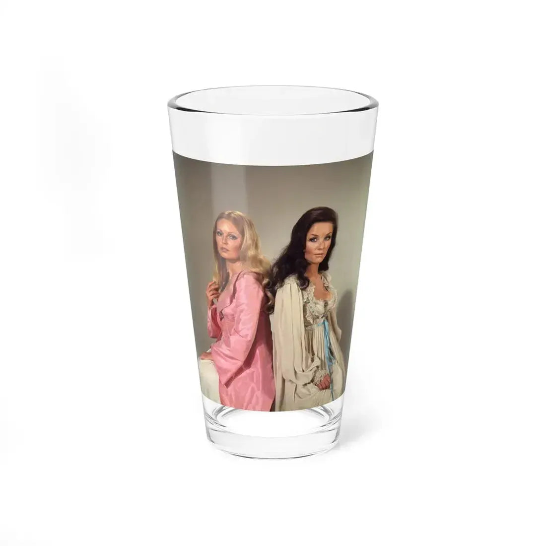 Veronica Carlson #101 with, Hammer Actress Kate O'Mara (Vintage Female Icon) Pint Glass 16oz 16oz - Go Mug Yourself