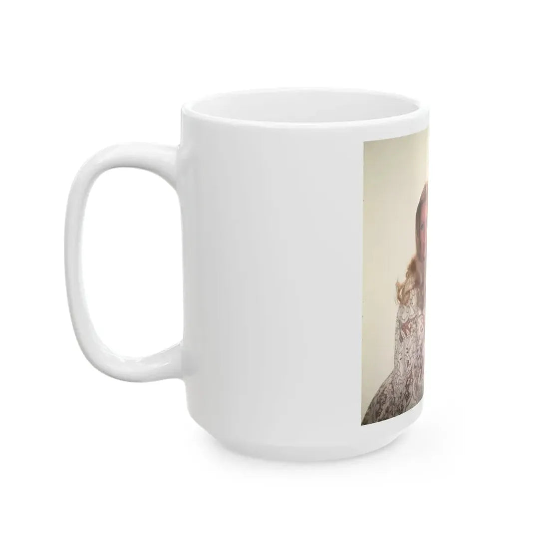 Veronica Carlson #102 with, Hammer Actress Kate O'Mara (Vintage Female Icon) White Coffee Mug - Go Mug Yourself
