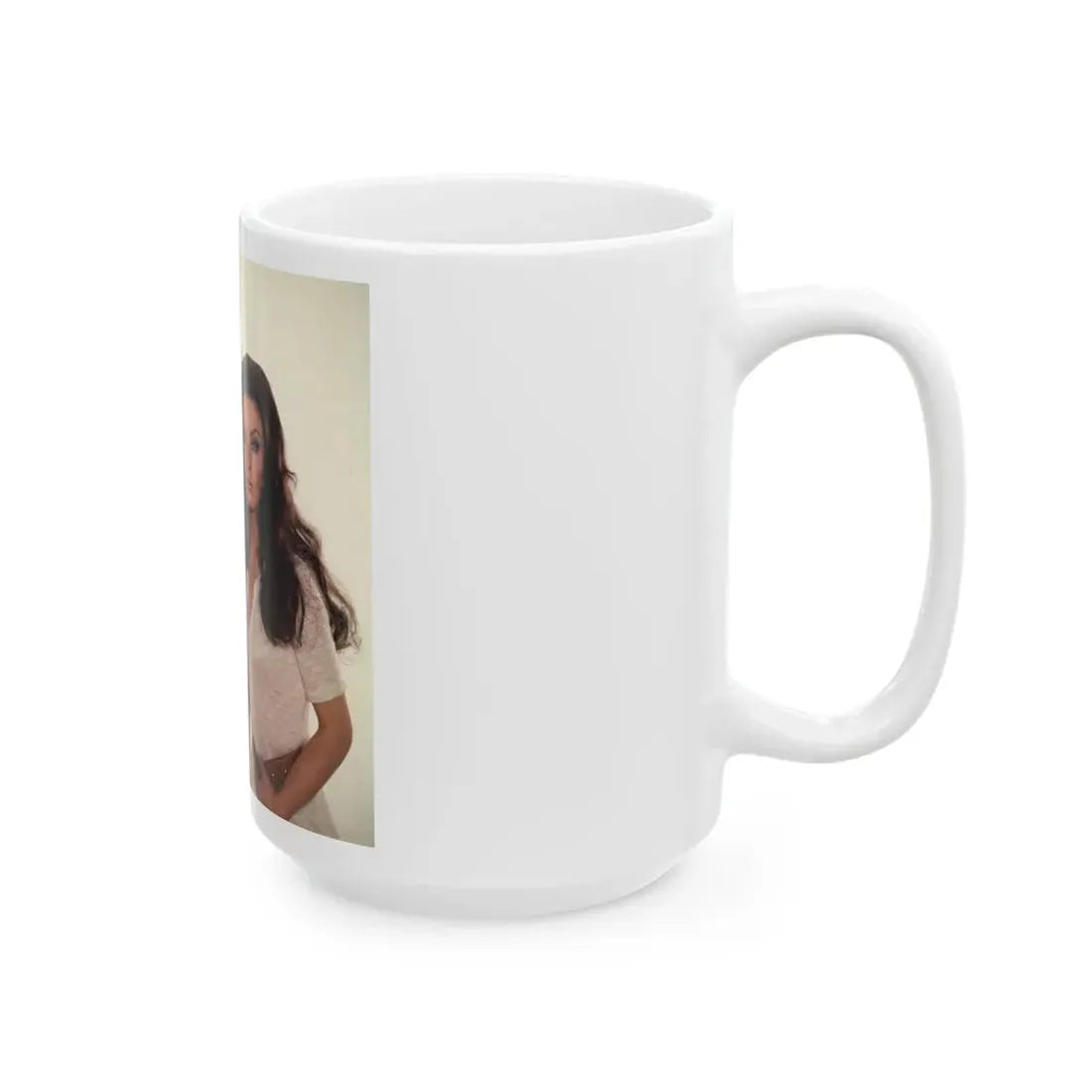 Veronica Carlson #102 with, Hammer Actress Kate O'Mara (Vintage Female Icon) White Coffee Mug - Go Mug Yourself