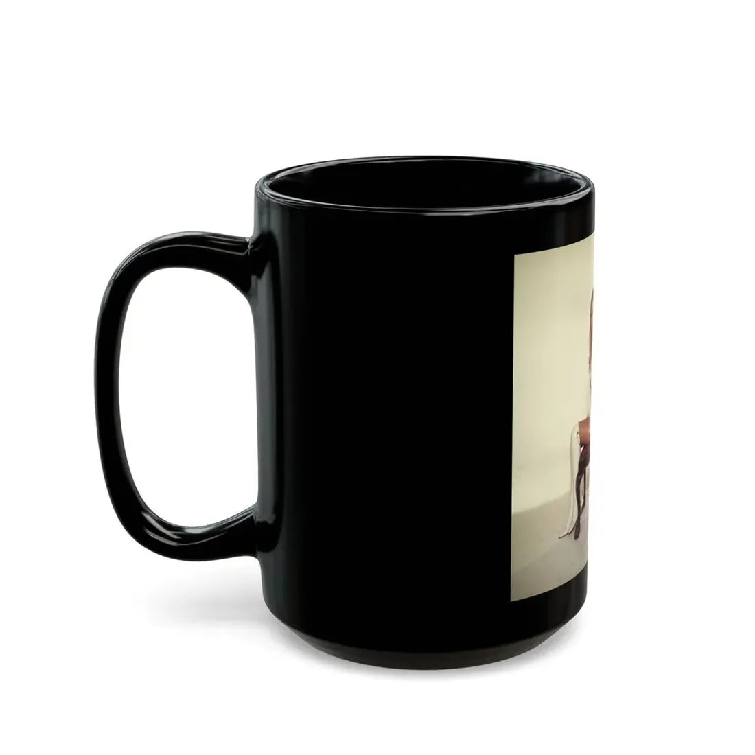 Veronica Carlson #103 with, Hammer Actress Kate O'Mara (Vintage Female Icon) Black Coffee Mug - Go Mug Yourself