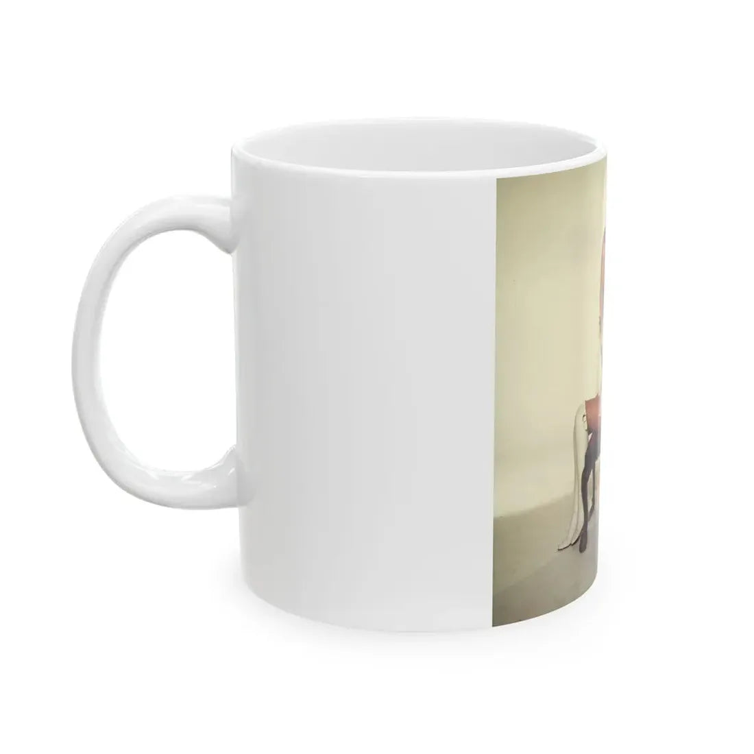Veronica Carlson #103 with, Hammer Actress Kate O'Mara (Vintage Female Icon) White Coffee Mug - Go Mug Yourself