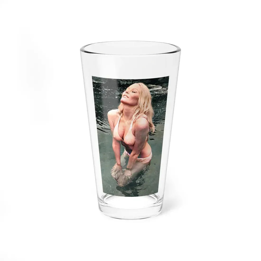 Veronica Carlson #125 (Vintage Female Icon) Pint Glass 16oz 16oz - Go Mug Yourself