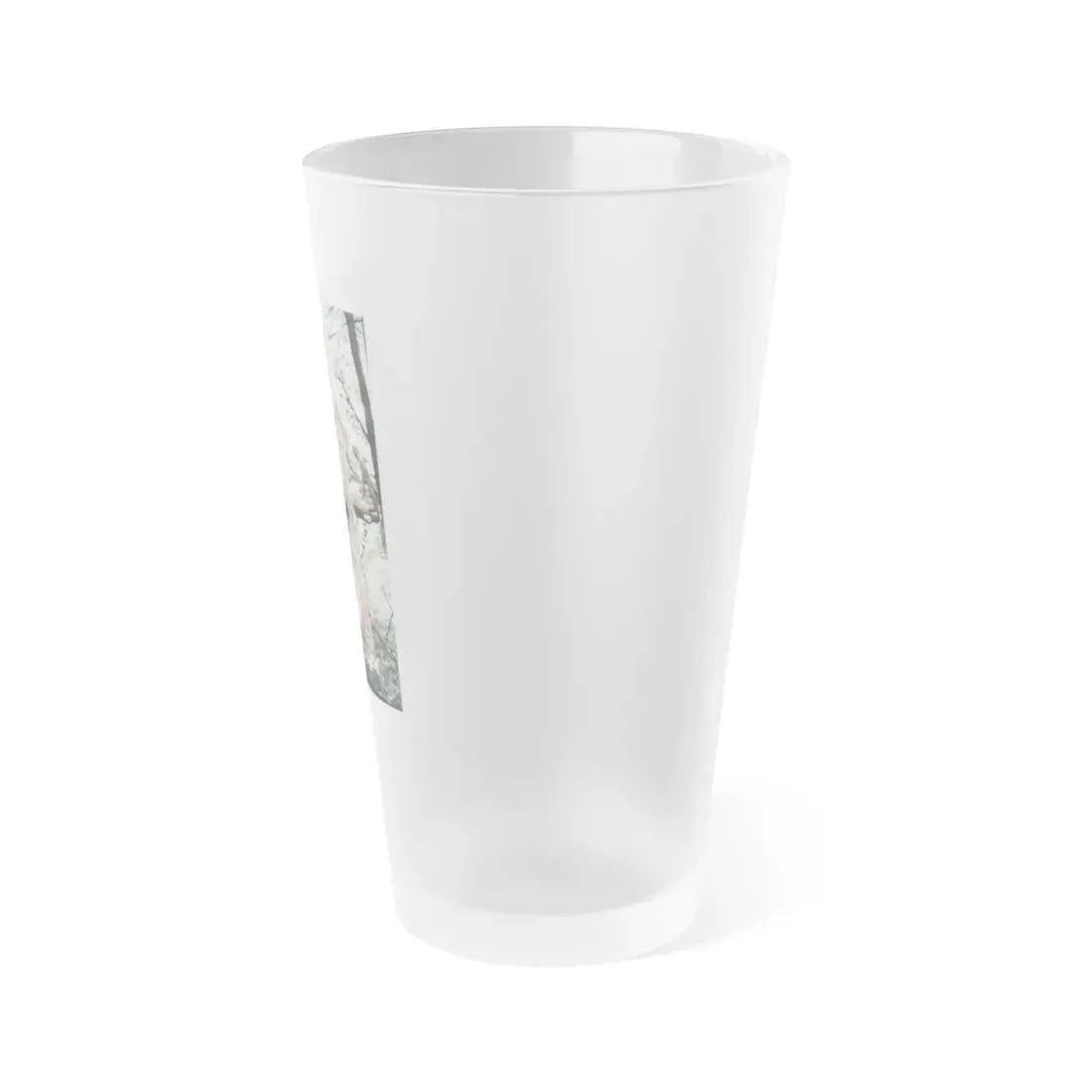Veronica Carlson #127 (Vintage Female Icon) Frosted Pint Glass 16oz - Go Mug Yourself