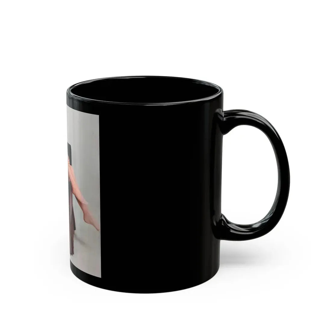 Veronica Carlson #130 (Vintage Female Icon) Black Coffee Mug - Go Mug Yourself