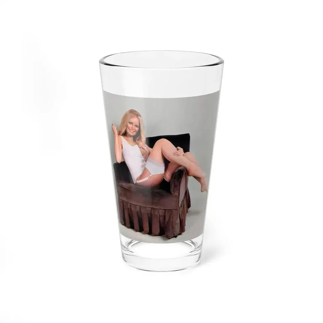 Veronica Carlson #130 (Vintage Female Icon) Pint Glass 16oz 16oz - Go Mug Yourself