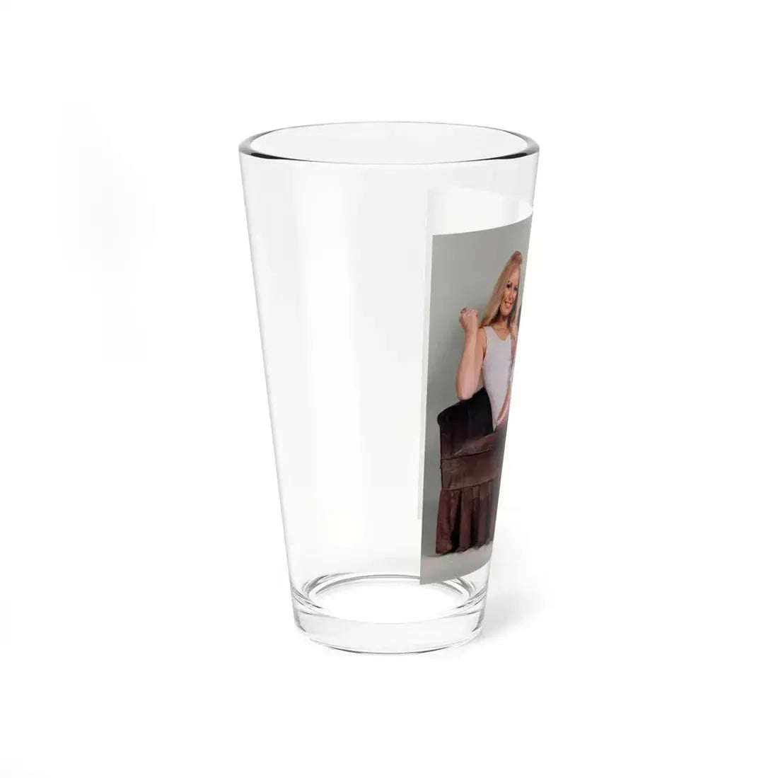 Veronica Carlson #130 (Vintage Female Icon) Pint Glass 16oz - Go Mug Yourself