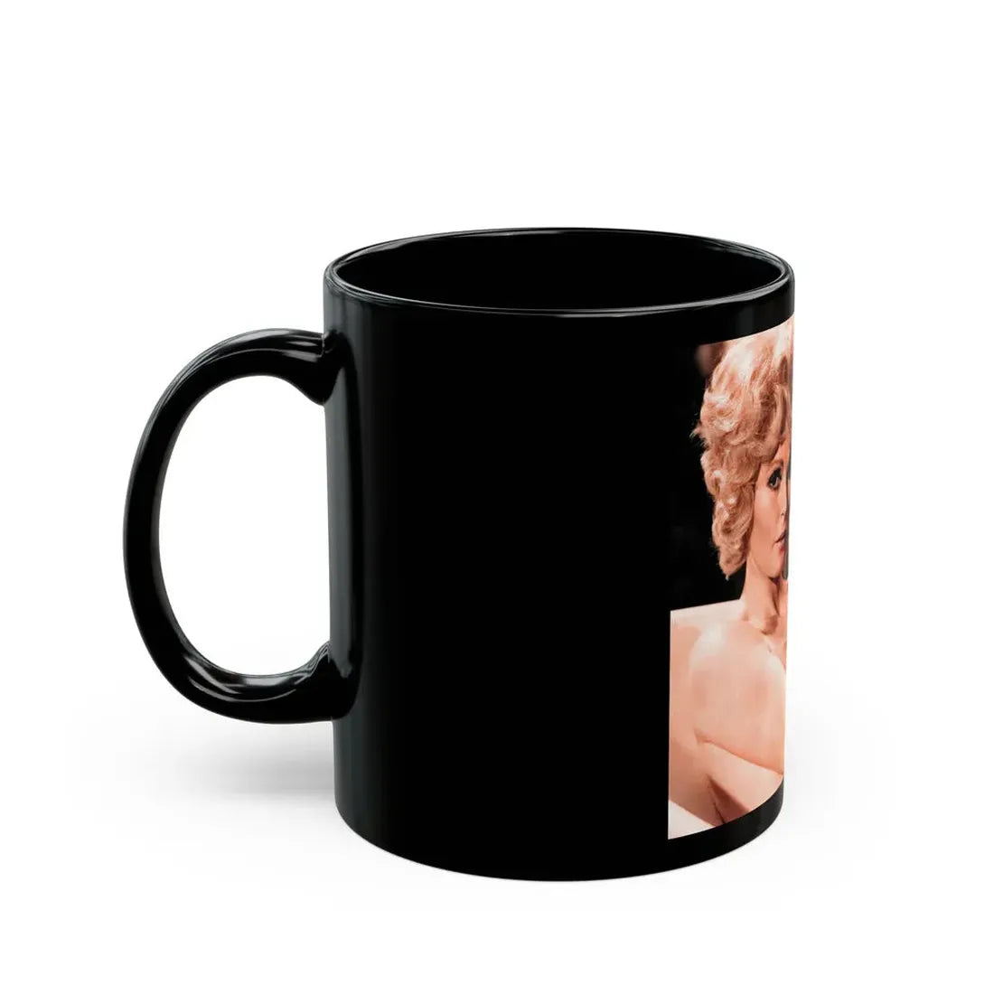 Veronica Carlson #131 (Vintage Female Icon) Black Coffee Mug - Go Mug Yourself