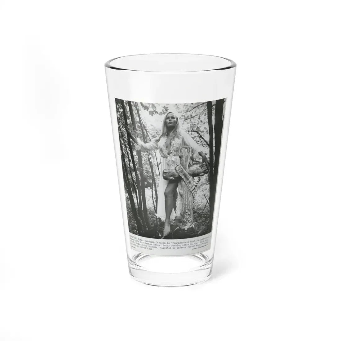 Veronica Carlson #221 (Vintage Female Icon) Pint Glass 16oz 16oz - Go Mug Yourself