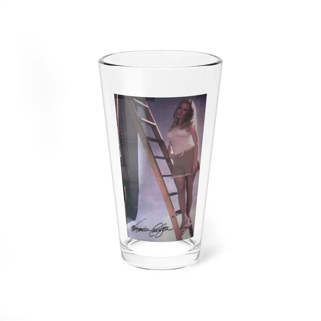 Veronica Carlson #41 (Vintage Female Icon) Pint Glass 16oz 16oz - Go Mug Yourself