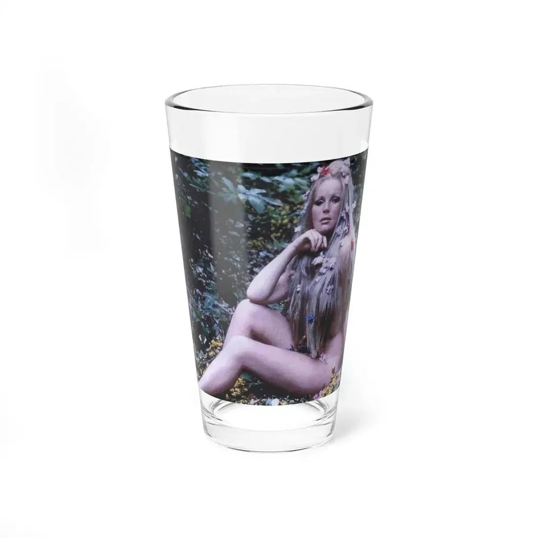Veronica Carlson #43 (Vintage Female Icon) Pint Glass 16oz 16oz - Go Mug Yourself