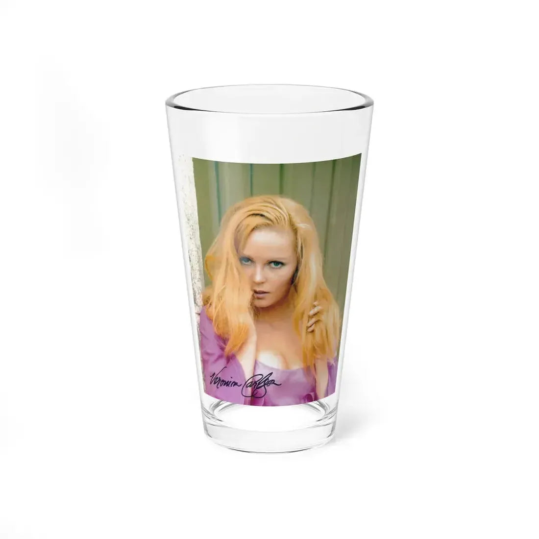 Veronica Carlson #77 (Vintage Female Icon) Pint Glass 16oz 16oz - Go Mug Yourself