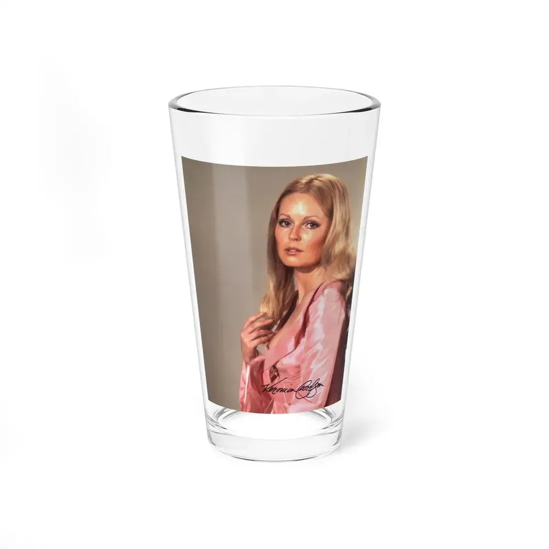 Veronica Carlson #80 (Vintage Female Icon) Pint Glass 16oz 16oz - Go Mug Yourself