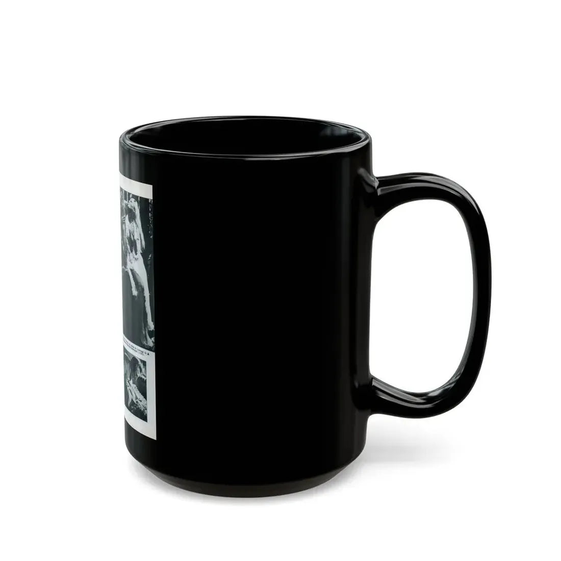 Veronica Carlson #83 - B&W Mag. Photos & Article (Vintage Female Icon) Black Coffee Mug - Go Mug Yourself