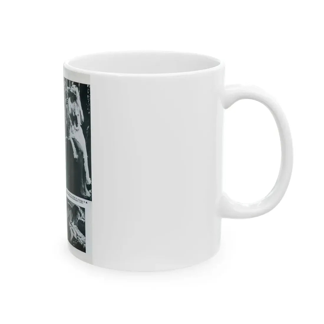 Veronica Carlson #83 - B&W Mag. Photos & Article (Vintage Female Icon) White Coffee Mug - Go Mug Yourself
