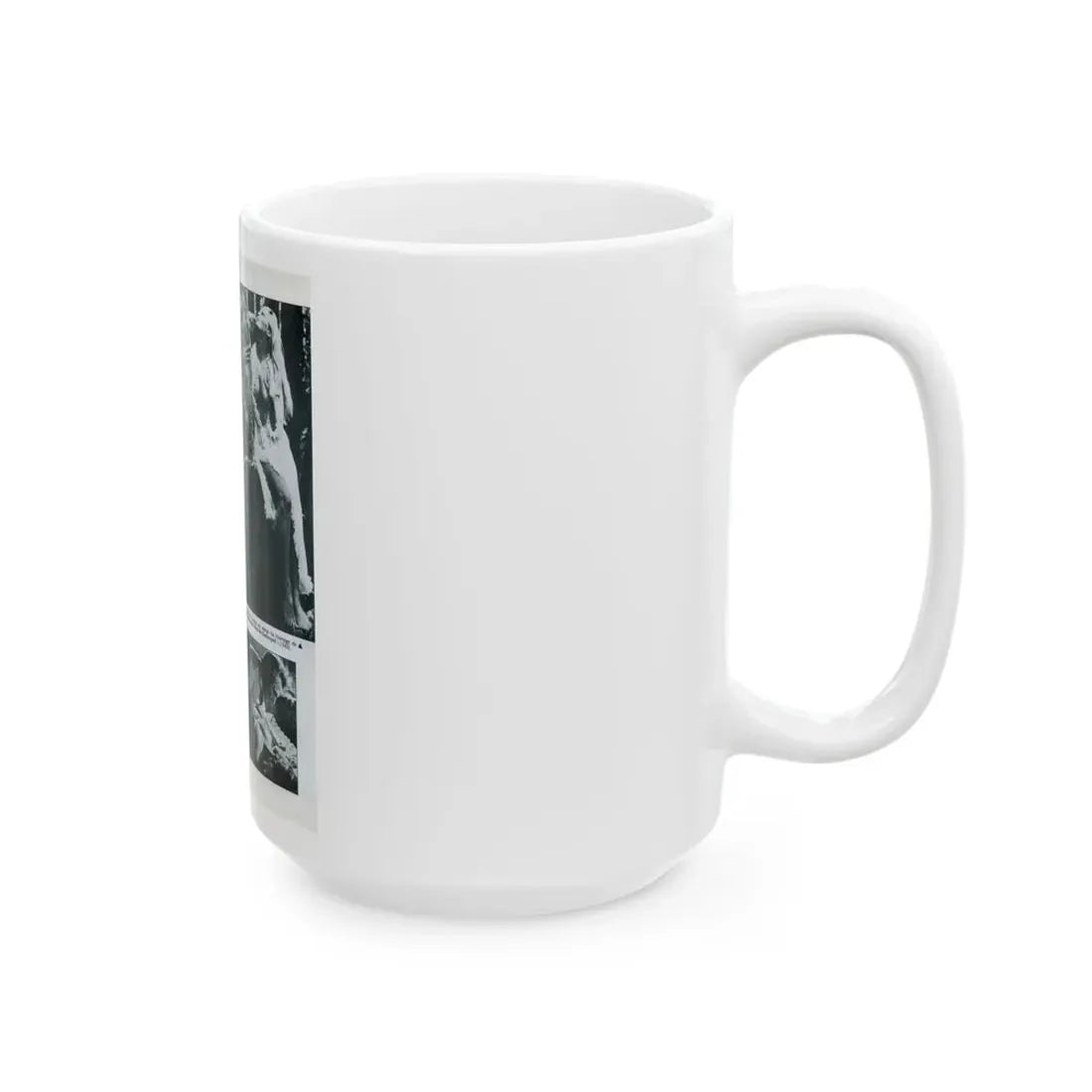 Veronica Carlson #83 - B&W Mag. Photos & Article (Vintage Female Icon) White Coffee Mug - Go Mug Yourself