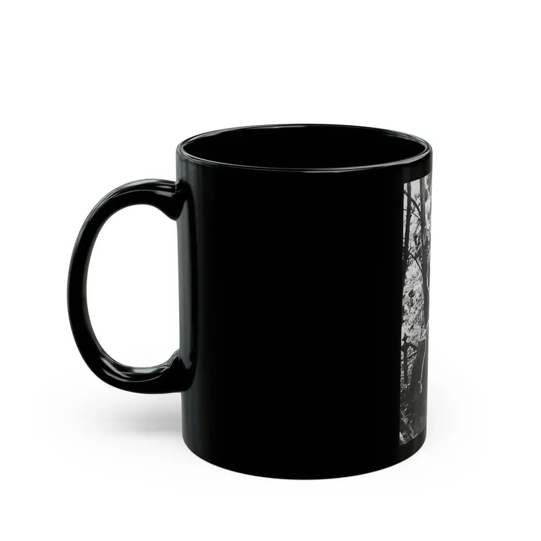 Veronica Carlson #84 - Partially Topless (Vintage Female Icon) Black Coffee Mug - Go Mug Yourself