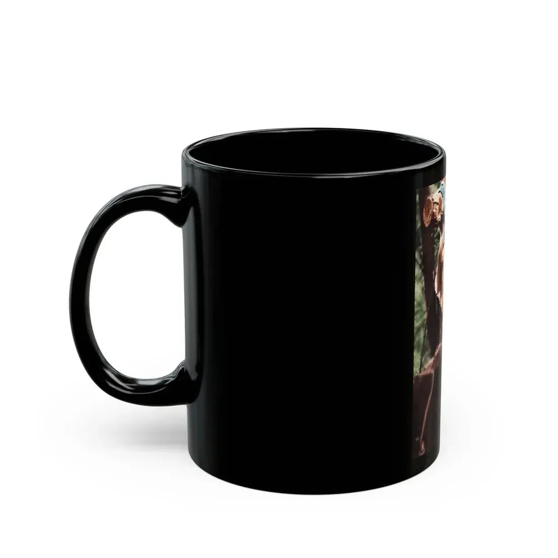 Veronica Carlson #84 - Partially Topless2 (Vintage Female Icon) Black Coffee Mug - Go Mug Yourself