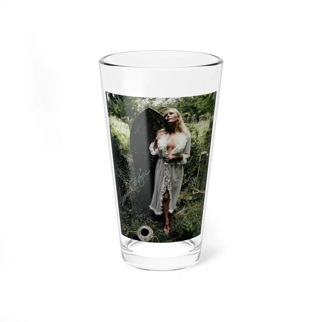 Veronica Carlson #99 (Vintage Female Icon) Pint Glass 16oz 16oz - Go Mug Yourself