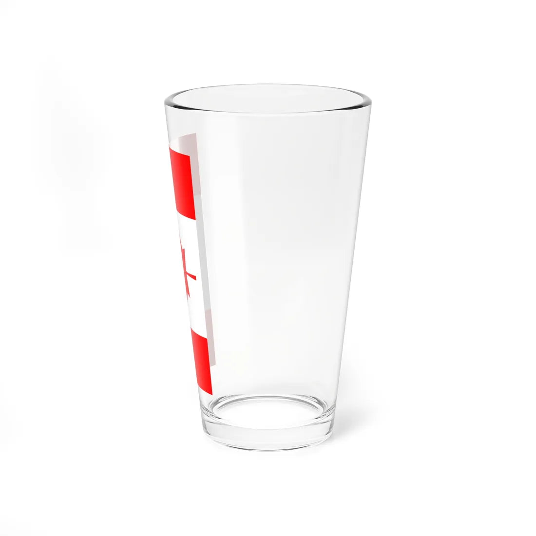 Vertical Flag of Canada (Canada) Pint Glass 16oz - Go Mug Yourself