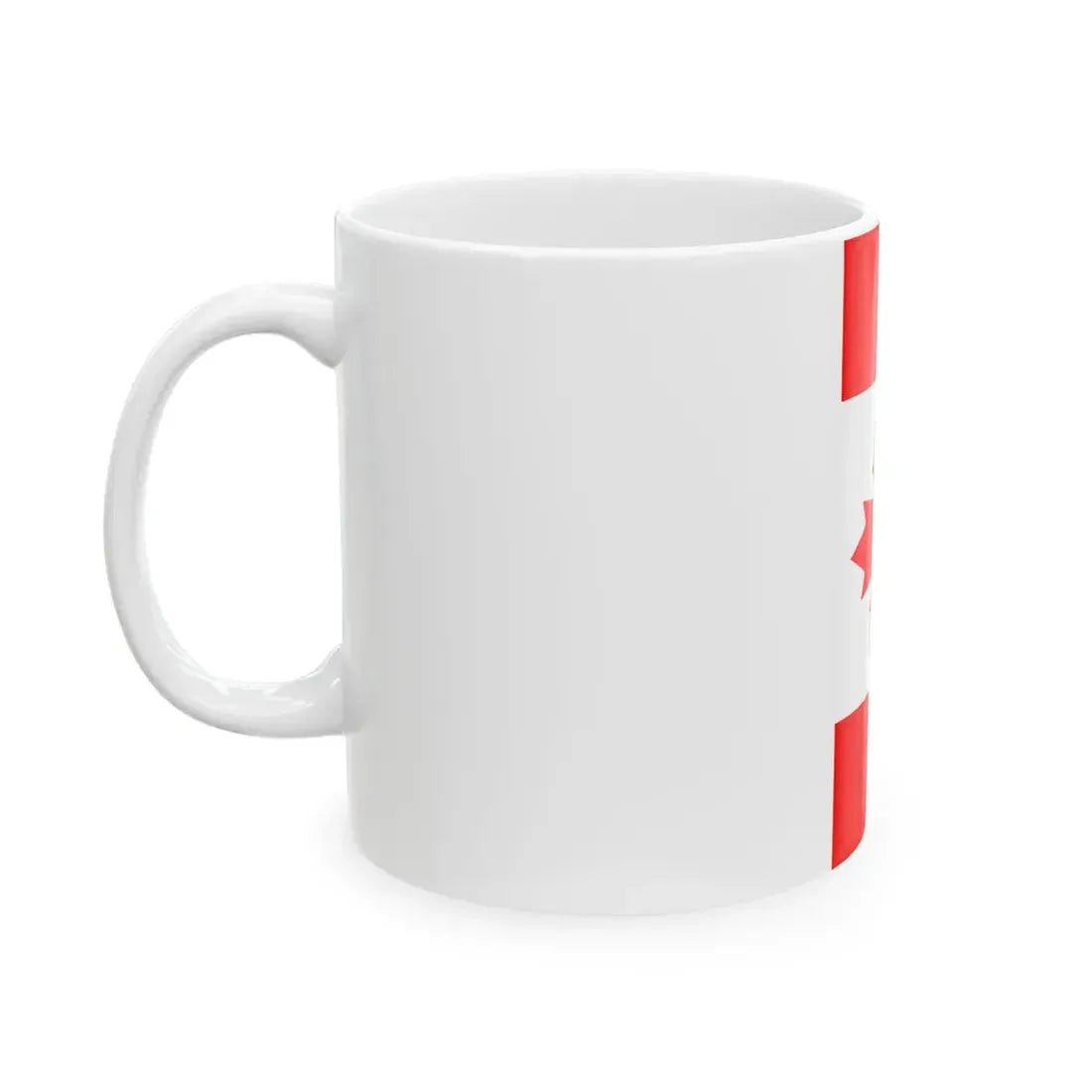 Vertical Flag of Canada (Canada) White Coffee Mug - Go Mug Yourself