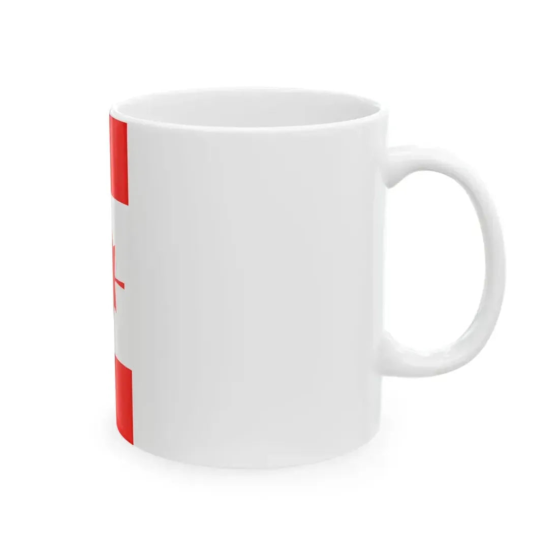 Vertical Flag of Canada (Canada) White Coffee Mug - Go Mug Yourself