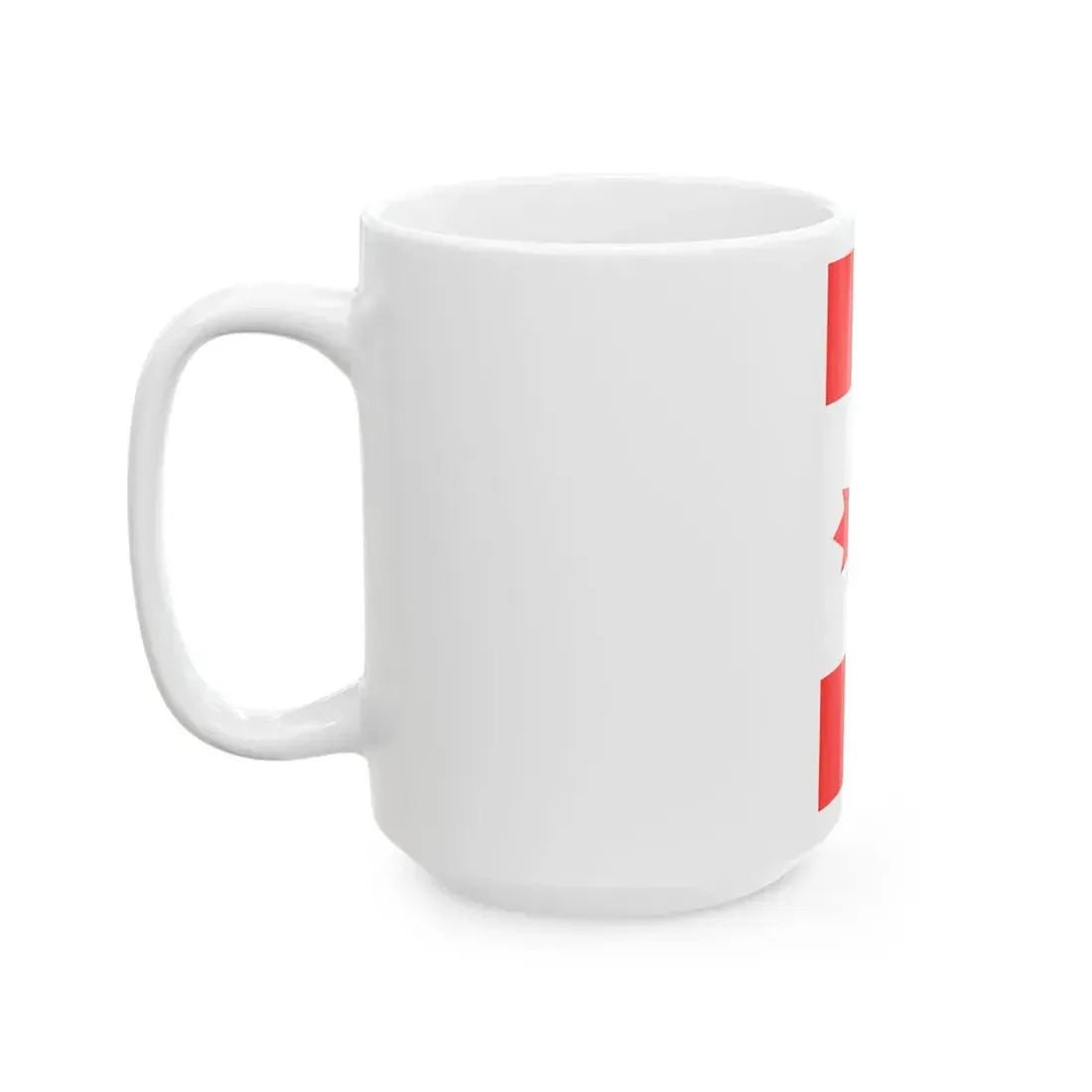 Vertical Flag of Canada (Canada) White Coffee Mug - Go Mug Yourself