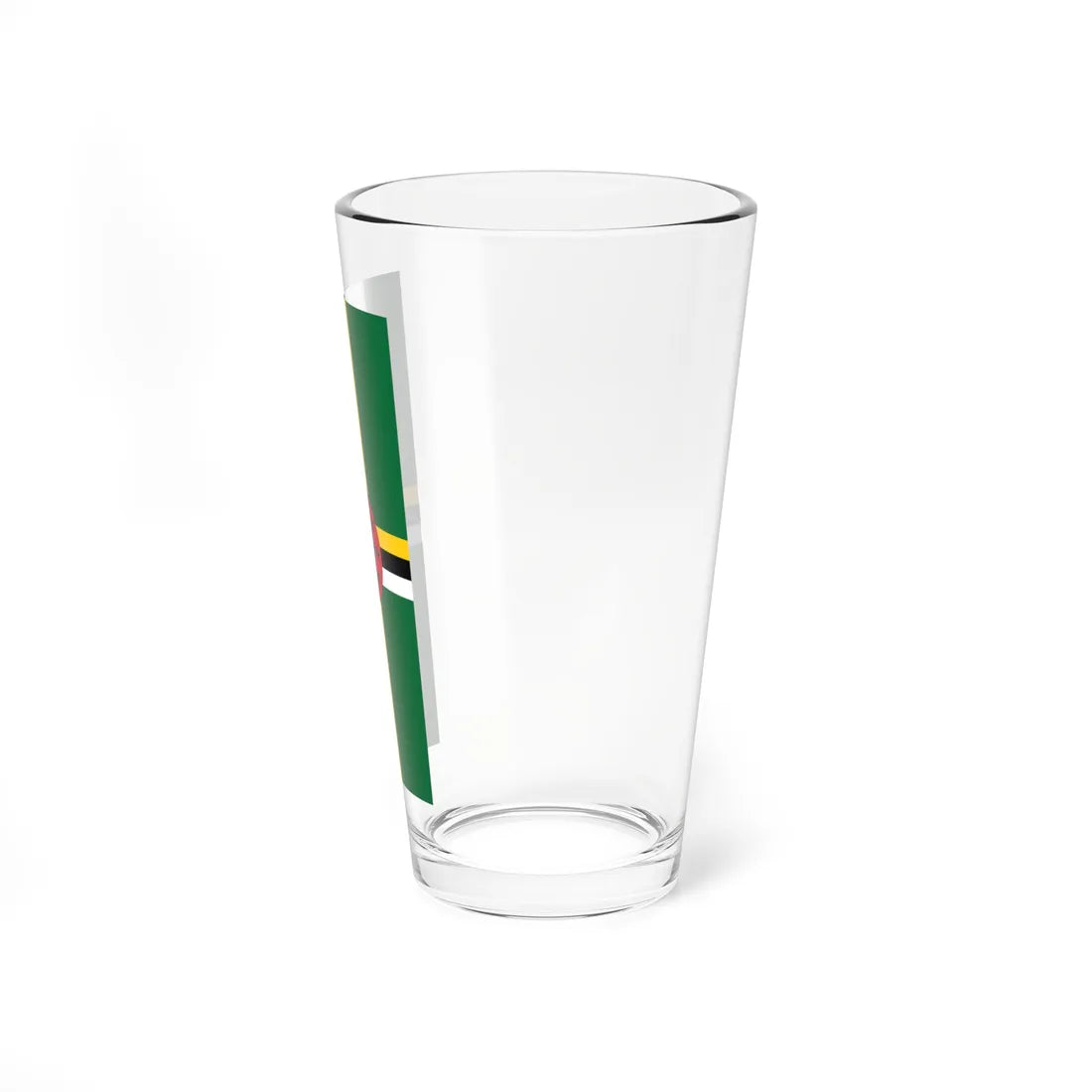 Vertical Flag of Dominica (Dominica) Pint Glass 16oz - Go Mug Yourself