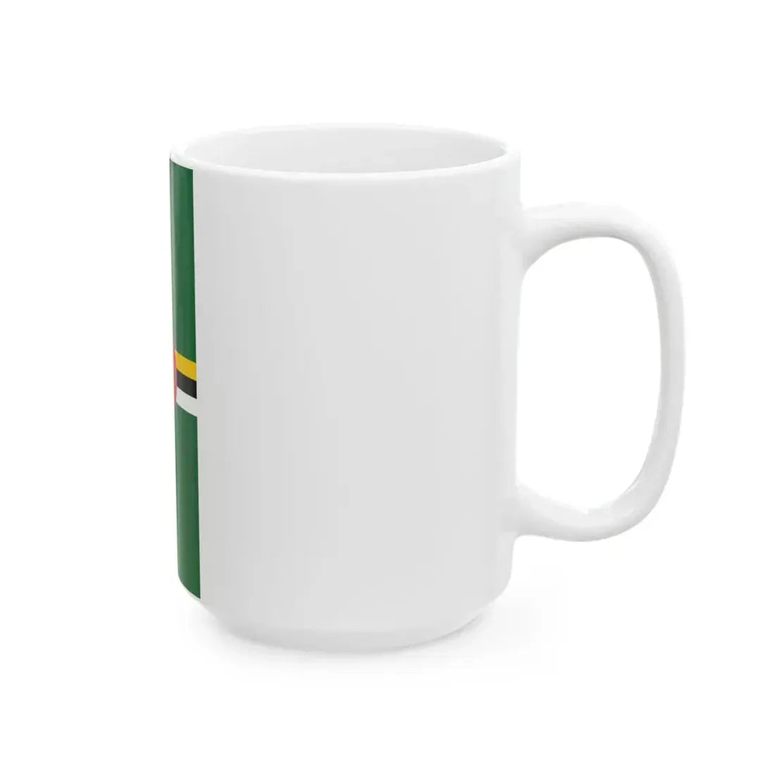 Vertical Flag of Dominica (Dominica) White Coffee Mug - Go Mug Yourself