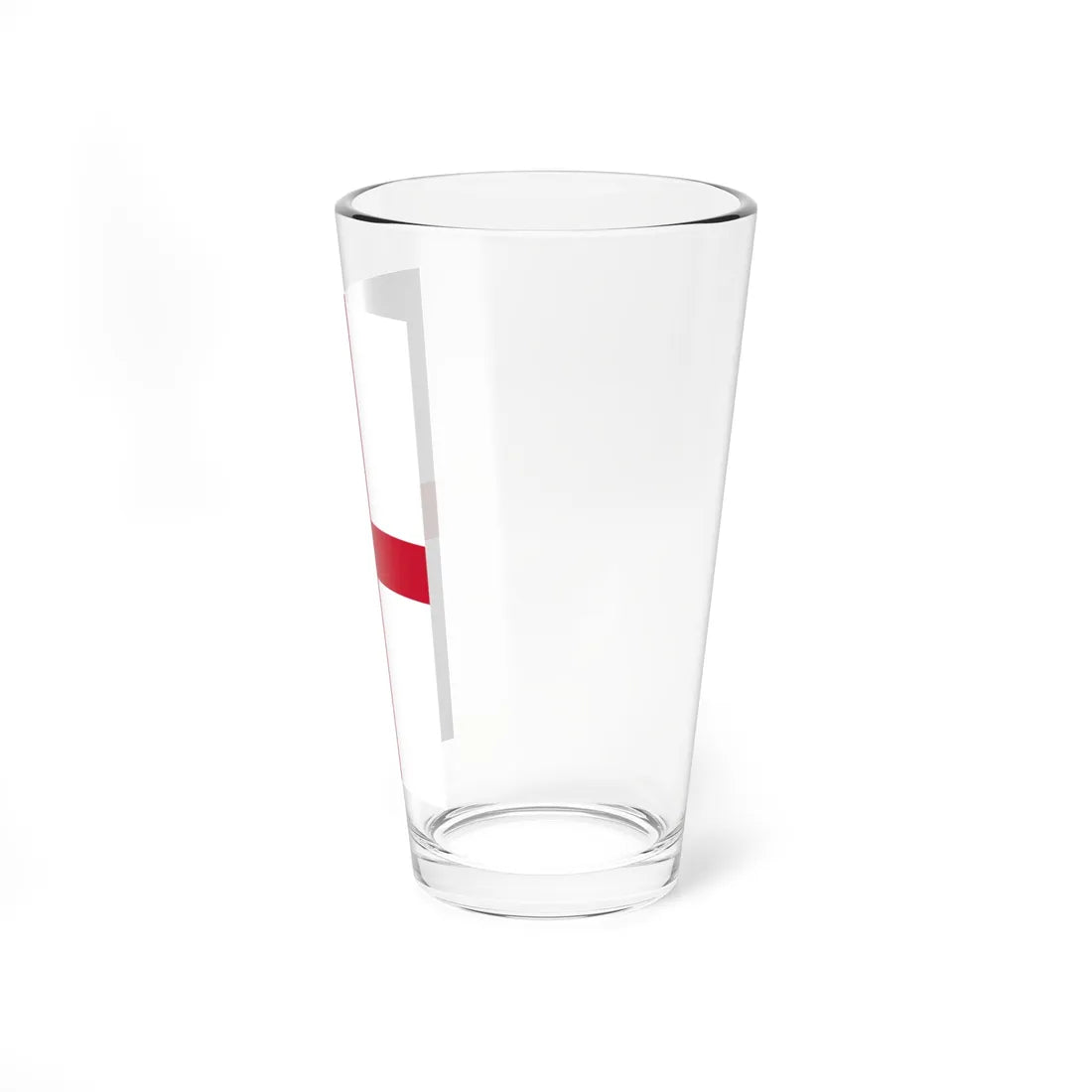 Vertical flag of England (England) Pint Glass 16oz - Go Mug Yourself