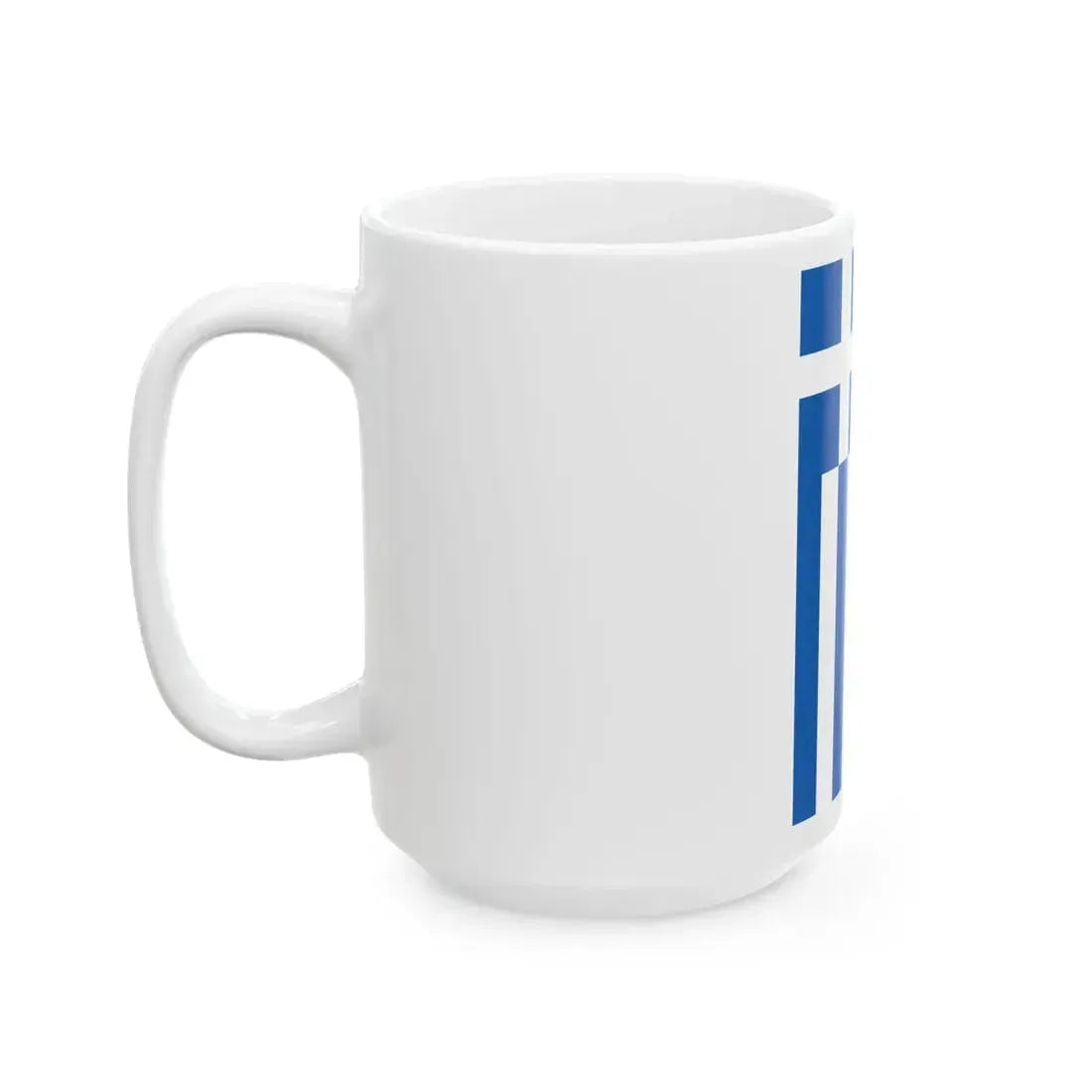 Vertical flag of Greece correct (Greece) White Coffee Mug - Go Mug Yourself