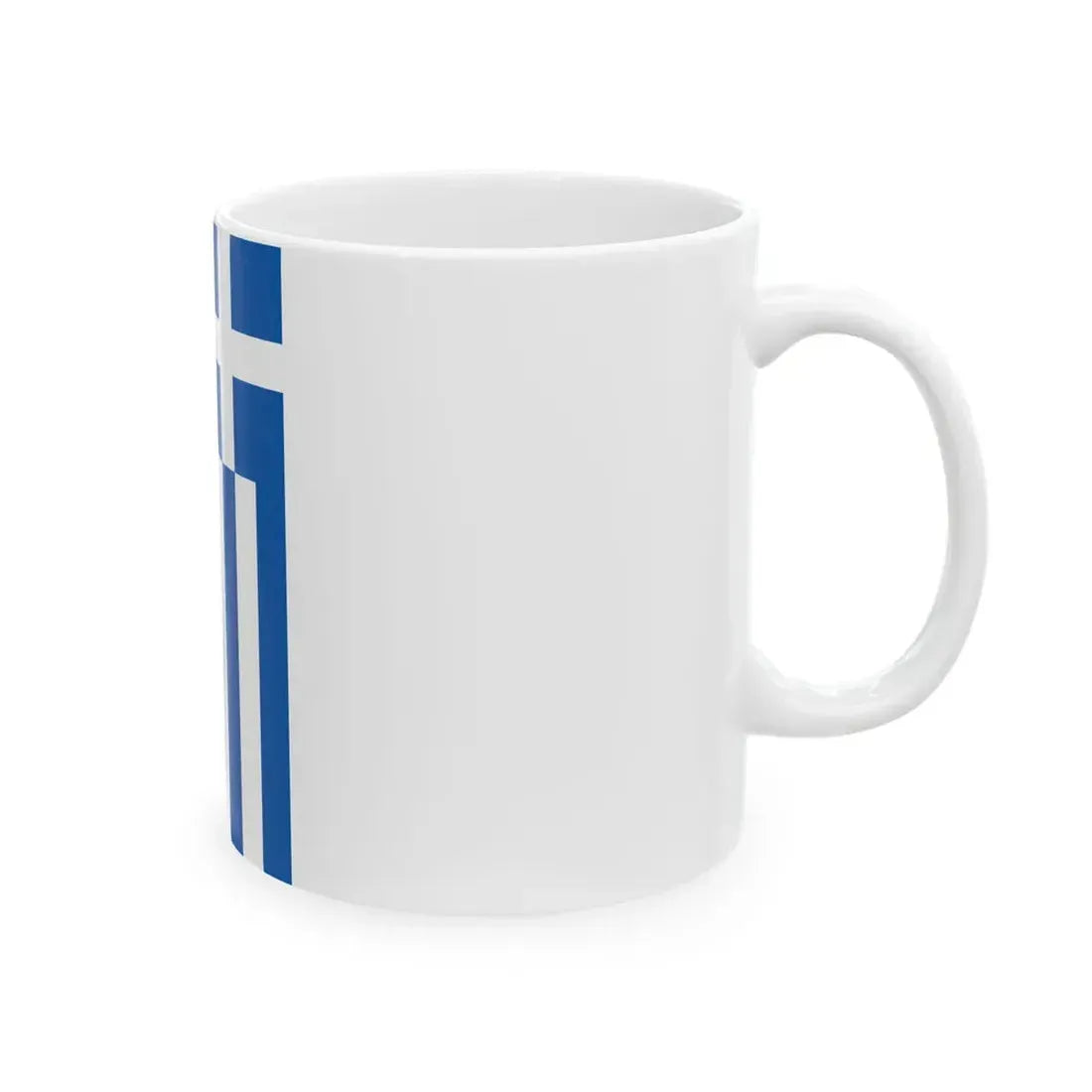 Vertical flag of Greece incorrect (Greece) White Coffee Mug - Go Mug Yourself