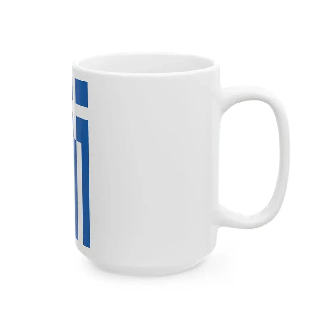 Vertical flag of Greece incorrect (Greece) White Coffee Mug - Go Mug Yourself