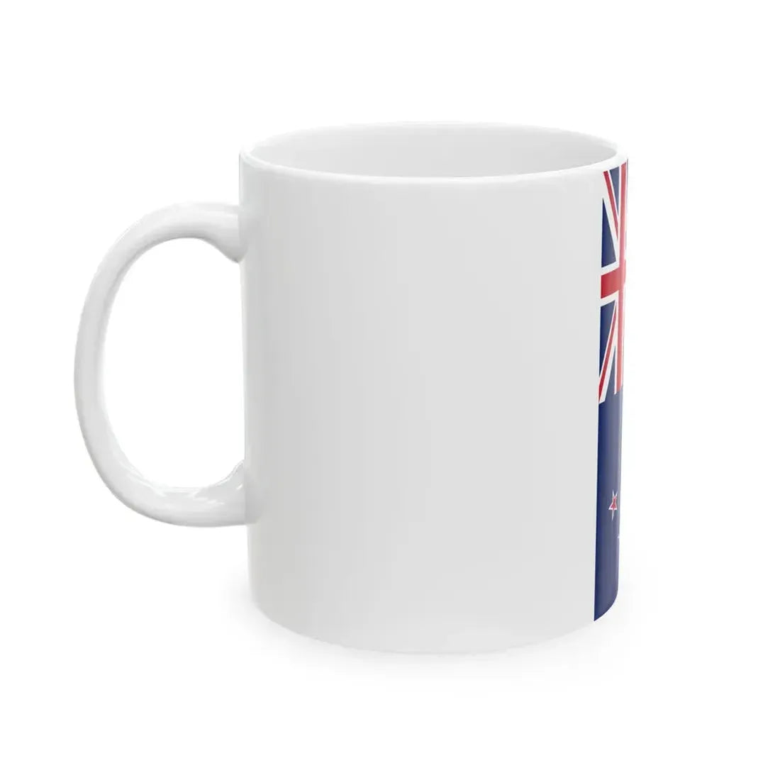 Vertical Flag of New Zealand (New Zealand) White Coffee Mug - Go Mug Yourself