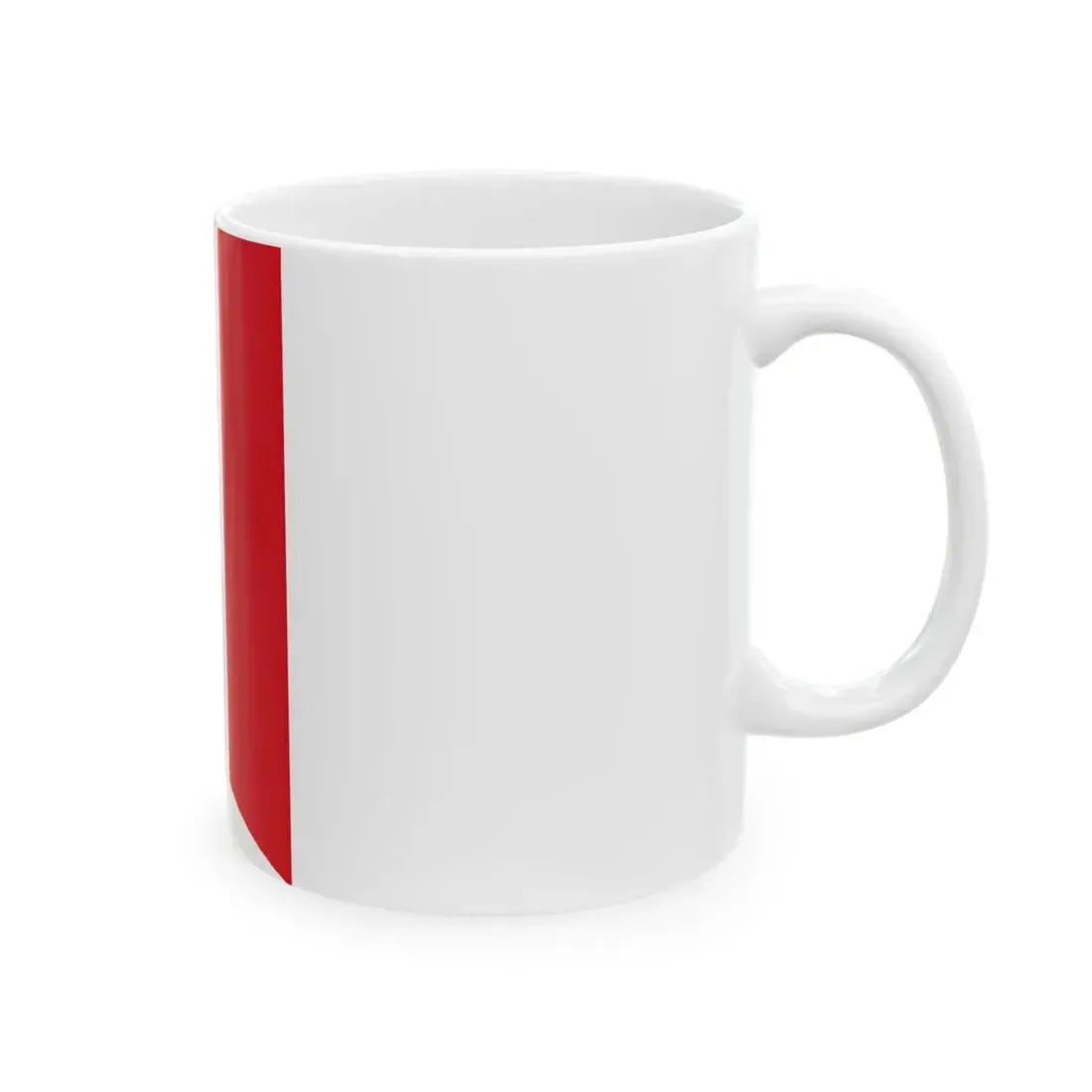 Vertical flag of Peru (Peru) White Coffee Mug - Go Mug Yourself