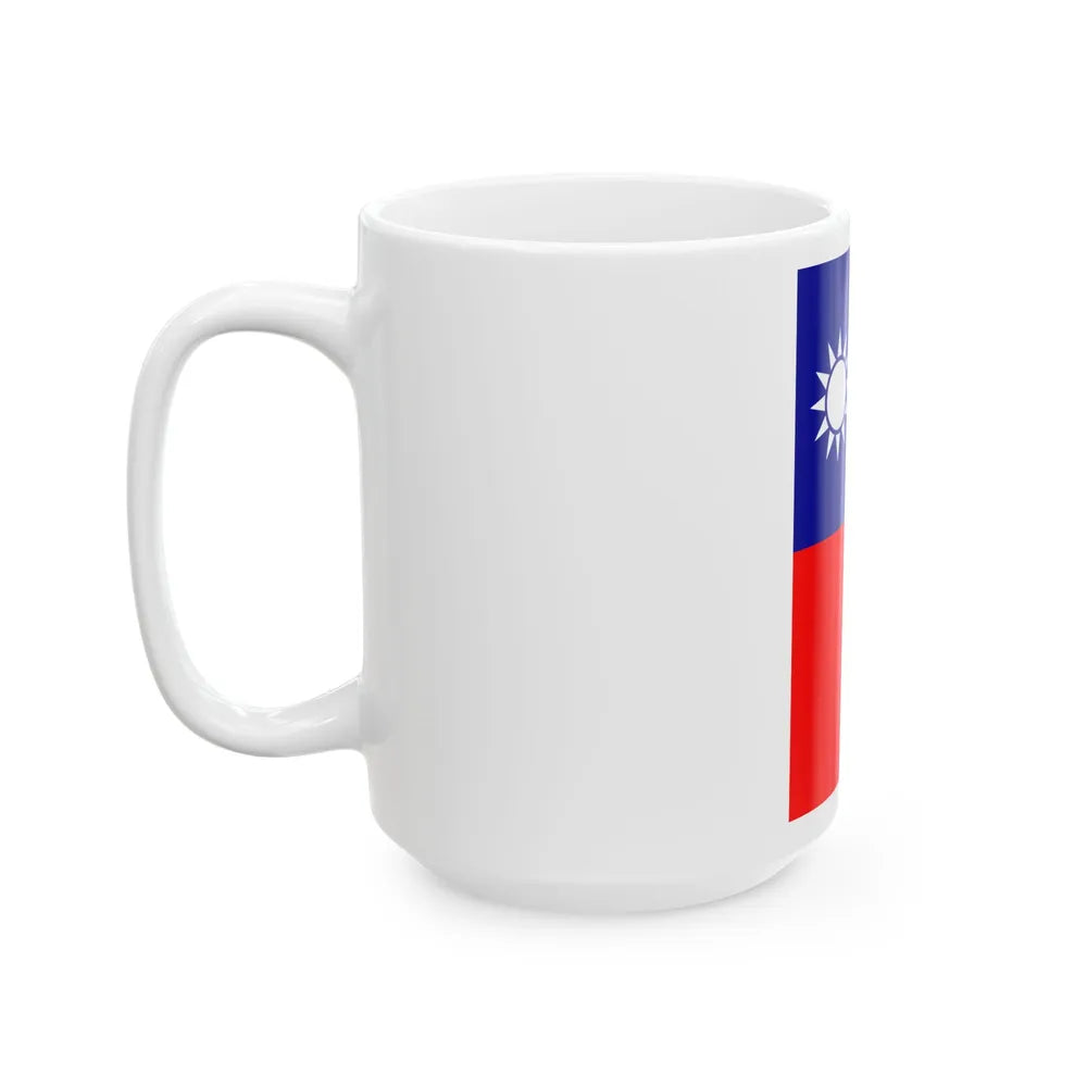 Vertical Flag of the Republic of China (China) White Coffee Mug - Go Mug Yourself
