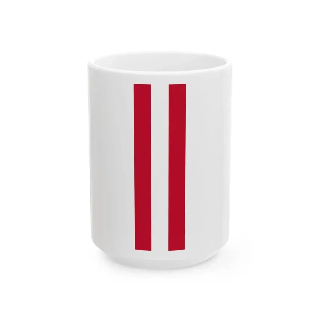 Vertical Hoisting of Austrian Flag (Austria) White Coffee Mug 15oz - Go Mug Yourself