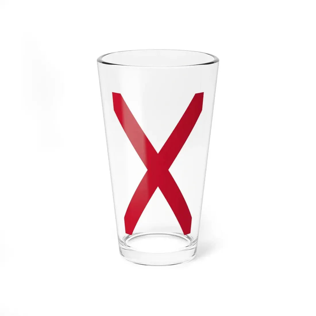 Vertical Saint Patricks saltire (Ireland) Pint Glass 16oz 16oz - Go Mug Yourself
