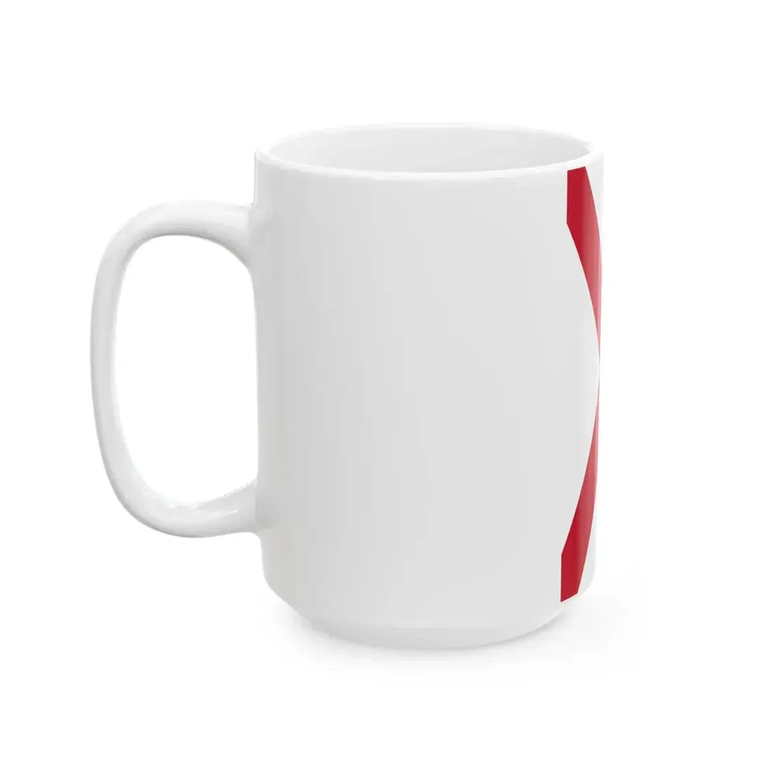 Vertical Saint Patricks saltire (Ireland) White Coffee Mug - Go Mug Yourself