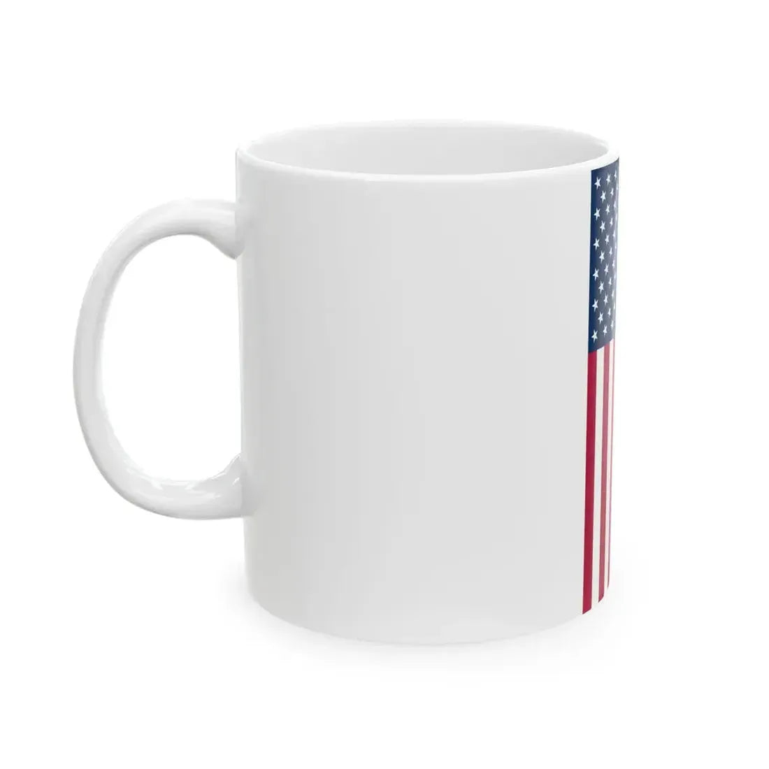 Vertical United States Flag (United States) White Coffee Mug - Go Mug Yourself