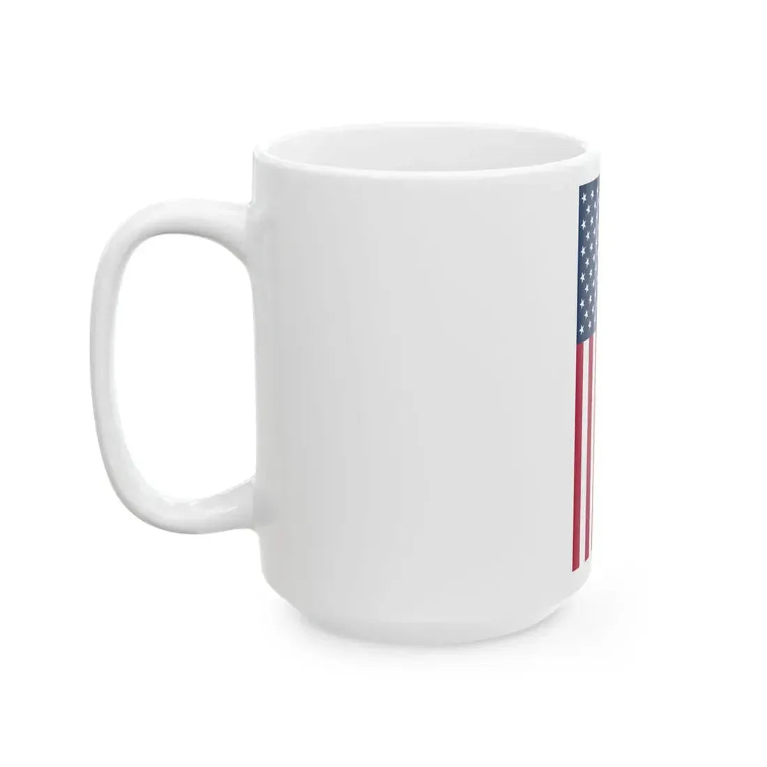 Vertical United States Flag (United States) White Coffee Mug - Go Mug Yourself