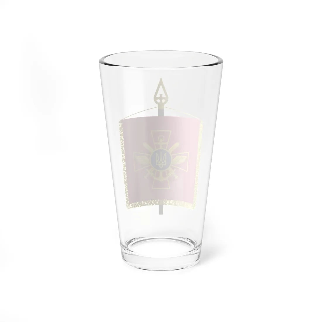 Vexillum of the Chief of the General Staff of the Armed Forces of Ukraine (Ukraine) Pint Glass 16oz - Go Mug Yourself